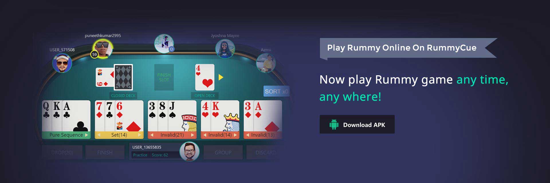 Indian rummy game